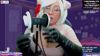 ASMR stream by pekeasmr PART 1/relax earlicking/no talkiing/ twitch girl/ best twitch moment/ anime