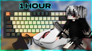 [1 HOUR] Keyboard ASMR + Mouse Sounds | Hypixel Bedwars