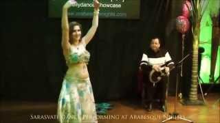 Sarasvati Dance Belly dance improvisation to tabla solo played by Sallam Alsheikh
