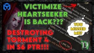 Rogue Victimize good again? Heartseeker slaying torment 4 and more! D4 S6 PTR Vessel of Hatred.