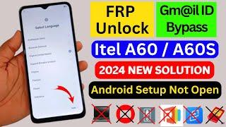 Itel A60 FRP Bypass Android 12/13 | Itel A60s Frp Unlock | Itel A60 Gmail Account Bypass Without Pc