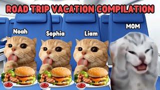 Cat Memes Family Road Trip Vacation Compilation Full