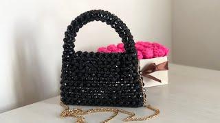 Ең оңай жолмен Моншақпен Сөмке тоқу. Сумка из бусин. Bead Bag Pearls#сумкаизбусин#tutorial