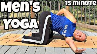 15 min Yoga for Men Yoga For Low Back Pain Relief | Sean Vigue Fitness