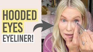 EASY EYELINER FOR HOODED EYES TUTORIAL! ️ 