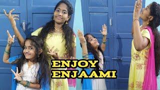 Enjoy Enjaami dance Cover buddy's version |KM Creations Vini edits