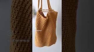 The perfect crochet market bag #freecrochetpattern #crochetmarketbag #easycrochet #crochetpattern