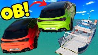 OB & I Jumped Cars Onto a Ship in BeamNG Drive Mods Multiplayer!