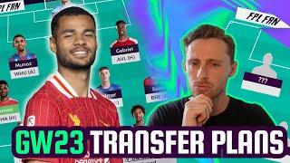 FPL GW23 TRANSFER PLANS I 5 FREE TRANSFERS  I Fantasy Premier League 24/25