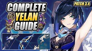 YELAN UPDATED GUIDE | Optimal Builds, Weapons, Artifacts, Team Comps | Genshin Impact [3.4]