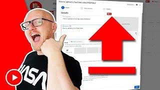 How to publish a video on YouTube PC PROPERLY 2024