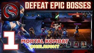 Mortal Kombat: Onslaught Walkthrough Gameplay Part 1 - Beginning (iOS, Android)