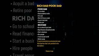 Rich dad poor dad.. | #motivation #richdadpoordad #mindset #books #amazon