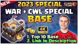 [4K] NEW HOT TOP 10 TH11 COC WAR BASE WITH LINK 2023 | BEST TOWN HALL 11(TH11) CWL BASE LAYOUT