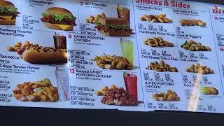 A look at a Sonic menu