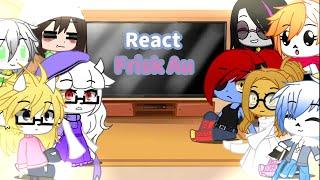 •Undertale react Frisk Au•(Bad Apple)(Gacha-Club)