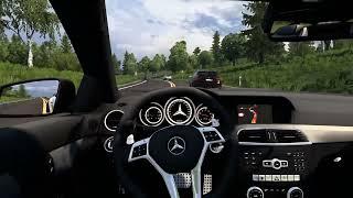 Mercedes C63 AMG 2013 | ETS 2 Gameplay | Promods Map | Logitech G920 Steering Wheel