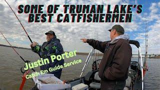 Some Of Truman Lake's Best Catfishermen - Justin Porter of Catch Em Guide Service