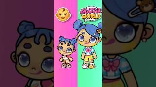 Avatar World Babies as Adults️ #avatarworld #tocaboca #avatarworldgame #genderswap