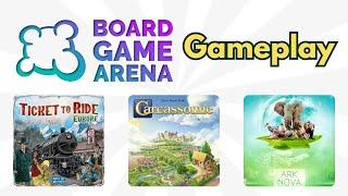 BGA Gameplay - Ticket to Ride Europe, Carcassonne, Ark Nova