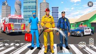 911 Emergency Rescue Operator - Sheriff, Fireman and Doctor Simulator -  Android Gameplay