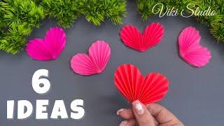 ️ 6 IDEAS ️ Crafts for Valentine's Day DIY Paper Craft