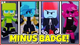 How to get "MINUS" BADGE + FNF MINUS MOD MORPHS/SKINS in ANOTHER FRIDAY NIGHT FUNK RP! - ROBLOX