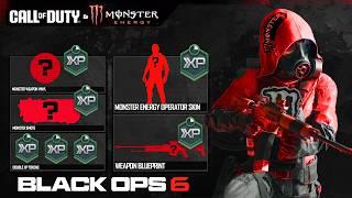 How to Get FREE Black Ops 6 Monster Energy Operators & Weapon Blueprint Rewards! (100+ FREE Rewards)