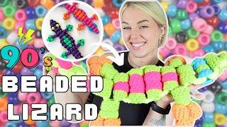 Crocheting a 90's bead lizard! *NOSTALGIC*