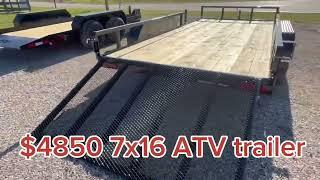 2024 Cam Superline 7x16 ATV Utility Trailer