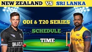 New Zealand Tour Of Sri Lanka 2024 | Schedule with Time | NZ vs SL 2024