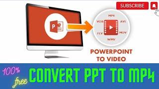 How to convert PowerPoint Presentation into MP4 video | PPT TO MP4 Online 2023 | Technical_View