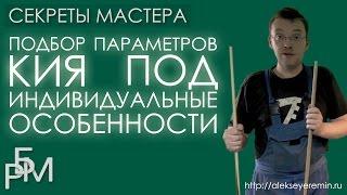 Подбор параметров кия под индивидуальные особенности