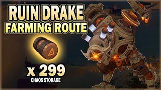 All Ruin Drakes Locations - Efficient Farming Route - Staff of Scarlet Sands Material | Genshin