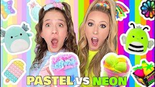 NEON ️ VS PASTEL ️ LEARNING EXPRESS SHOPPING CHALLENGE!