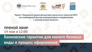 Прямой эфир: «Банковские гарантии для малого бизнеса: виды и процесс оформления»