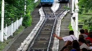 Funicular of Kiev city, Ukraine.