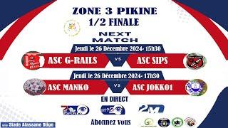 DIRECT: STADE ALASANE DJIGO DEMI- FINAL ZONE 3 ASC GUINAW RAILS vs ASC SIPS