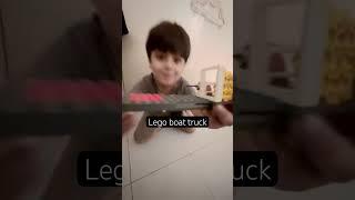 Essa has made Lego boat truck #lego #legoworld #cocomelonrhymes #kidsyoutube #legoyoutube #legokid