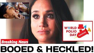 Meghan BOOED & HECKLED Off the Stage as FURIOUS Crowd HUMILIATES Her at World Polio Day In UK!