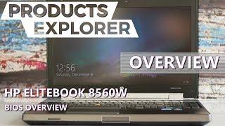 Notebook HP EliteBook 8560W BIOS Overview