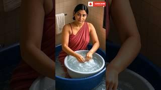 Beauty Washing Her Clothes #viral #shorts #woman #cute #beautiful #ai #yt #youtubeshorts #washing