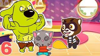 Talking Tom Candy Run Fun Cartoon Game - Brainiac Ben vs Tom vs Raccoon - Android iOS