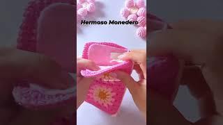 idea de cómo hacer este hermoso Monedero. #handmade #crochet #amigurumicrochet #baby #amigurumi
