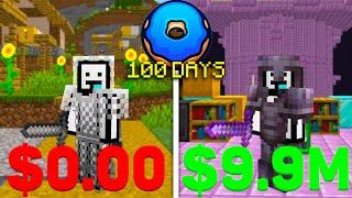 I Survived 100 Days on DonutSMP...