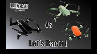 Half Chrome: Mavic Air vs Mavic Pro vs Spark (Speed Test)