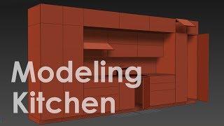 3ds Max Modeling Kitchen Tutorial part 01