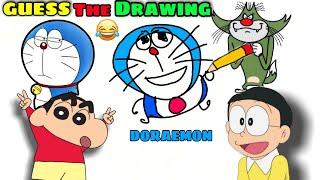 Guess The Drawing Challenge Game  Shinchan Vs Nobita Vs Jack | Very Funny 