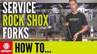 How To Service Rock Shox MTB Fork | Mountain Bike Maintenance