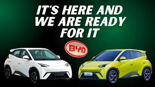 BYD Seagull arrived at dealer in China
